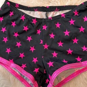 Derby Skinz Skating Boy Shorts with Pink Star Pattern